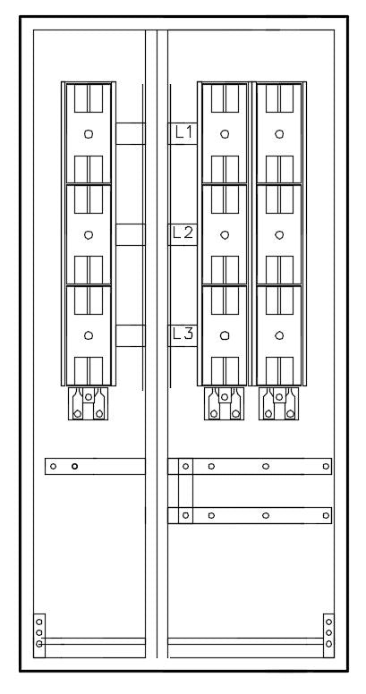 Mehrfach Hausanschlussk. STW MÜ, 1EW-2HA, 1200x600x350mm