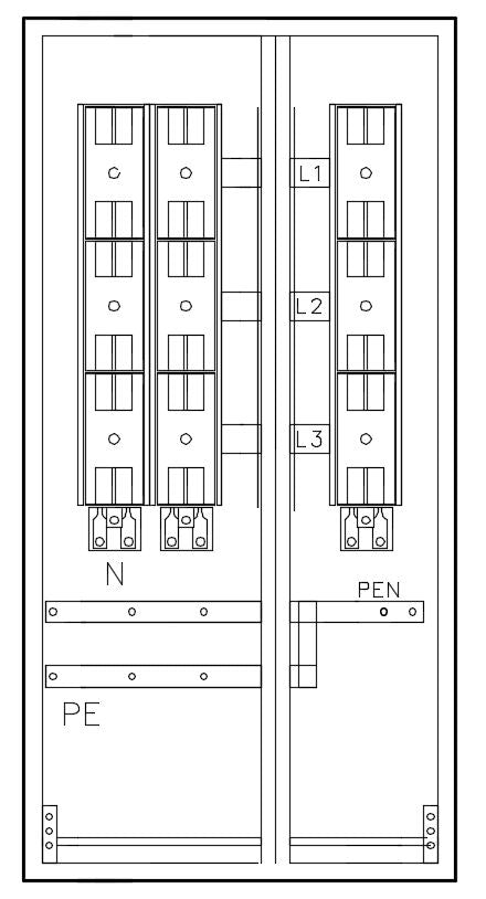 Mehrfach Hausanschlussk. STW MÜ, 2HA-1EW, 1200x600x350mm