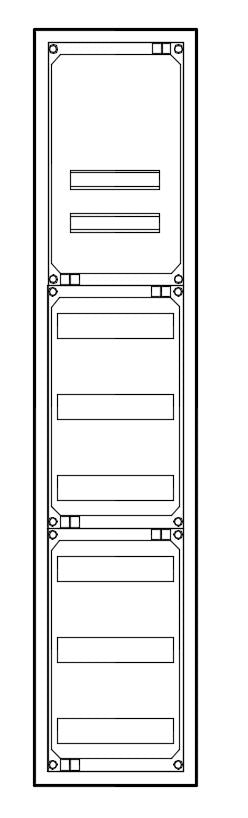 Vollisolierter Automatenvert. 1400x300x210mm, 6-reihig, 1 ZB