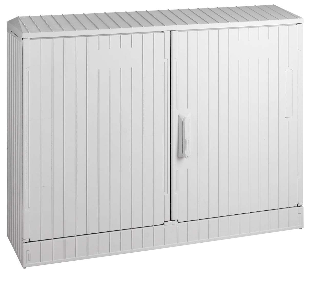 KVS Serie J 2-türig gerippt, Größe 2, RAL7035, IP44