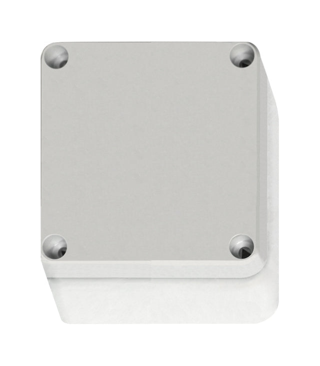 Foto: ABS Gehäuse mit Deckel grau, 110x110x65mm, RAL7035