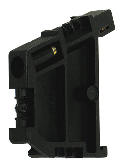 Endhalter für DIN-Schiene "TH35", schwarz, schraubbar