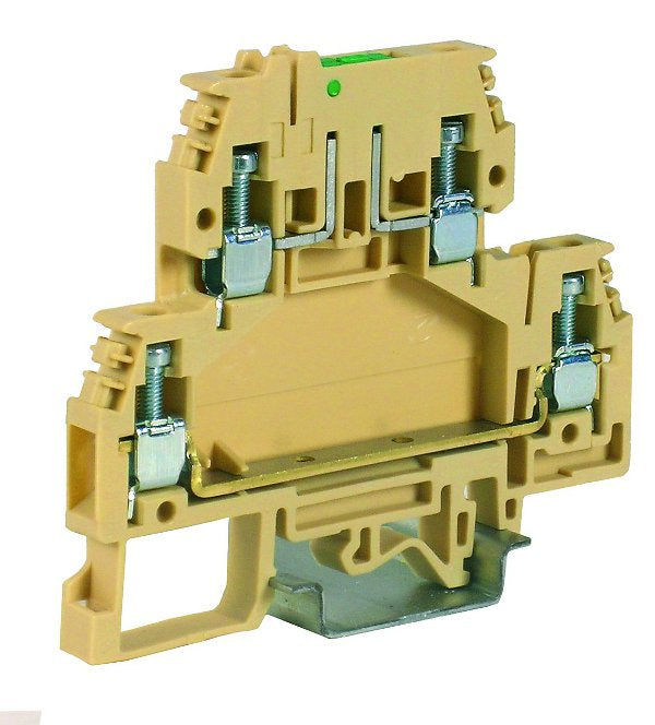 Doppelstockklemme 4mm², Type DAS.4, beige