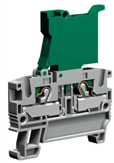 Push-in Klemme mit Sicherungshalter, 1-stufig, 4mm², grau