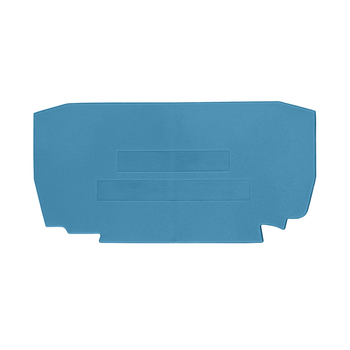 Endplatte für Federkraftklemme YBK 4 blau