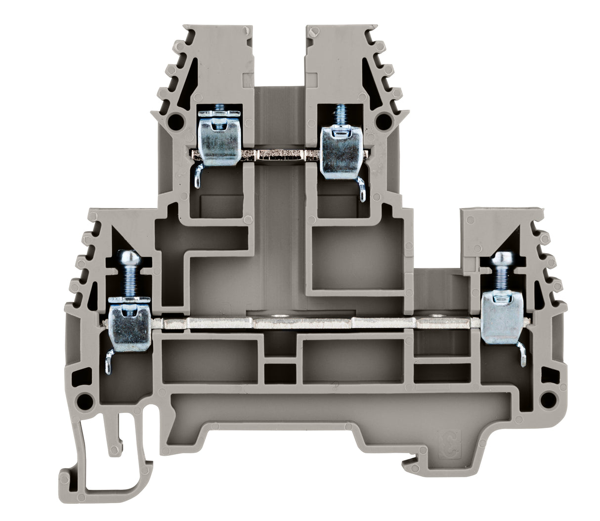 Doppelstockklemme 2,5mm², Type PIK 2.5 N grau