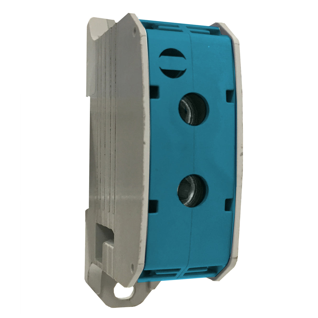 Foto: Aluminium / Kupfer Klemme, 1-polig, 50mm² blau