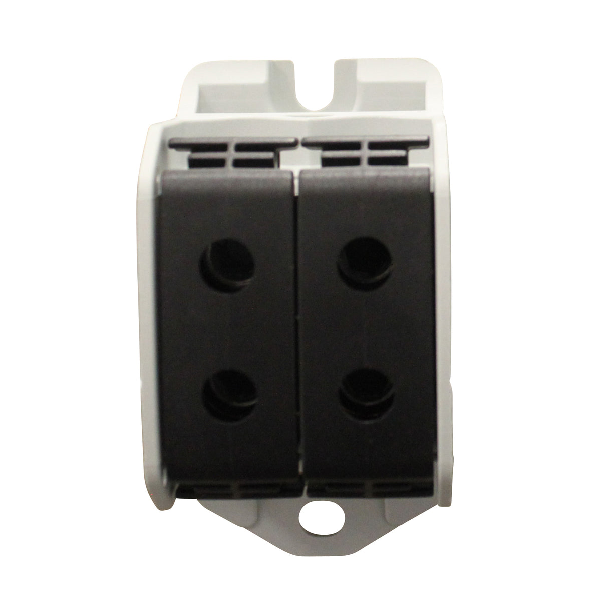 Aluminium / Kupfer Klemme, 1-polig, Doppel 50mm² schwarz