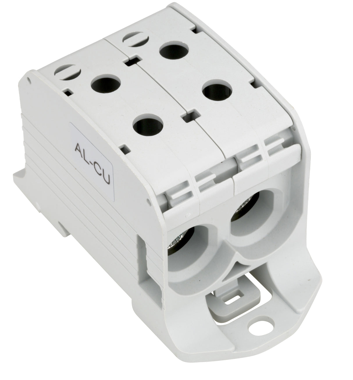 Aluminium / Kupfer Klemme, 1-polig, Doppel 95mm² grau