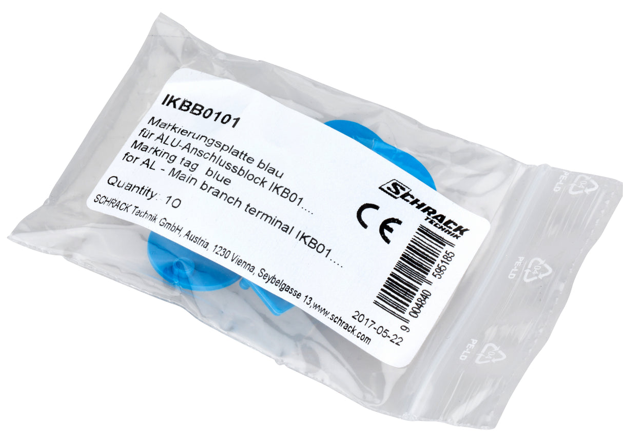 Markierungsplatte blau für ALU Anschlussblock IKB01…..