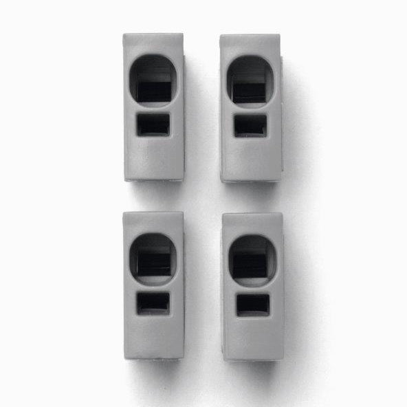Toolless connection Plug grau