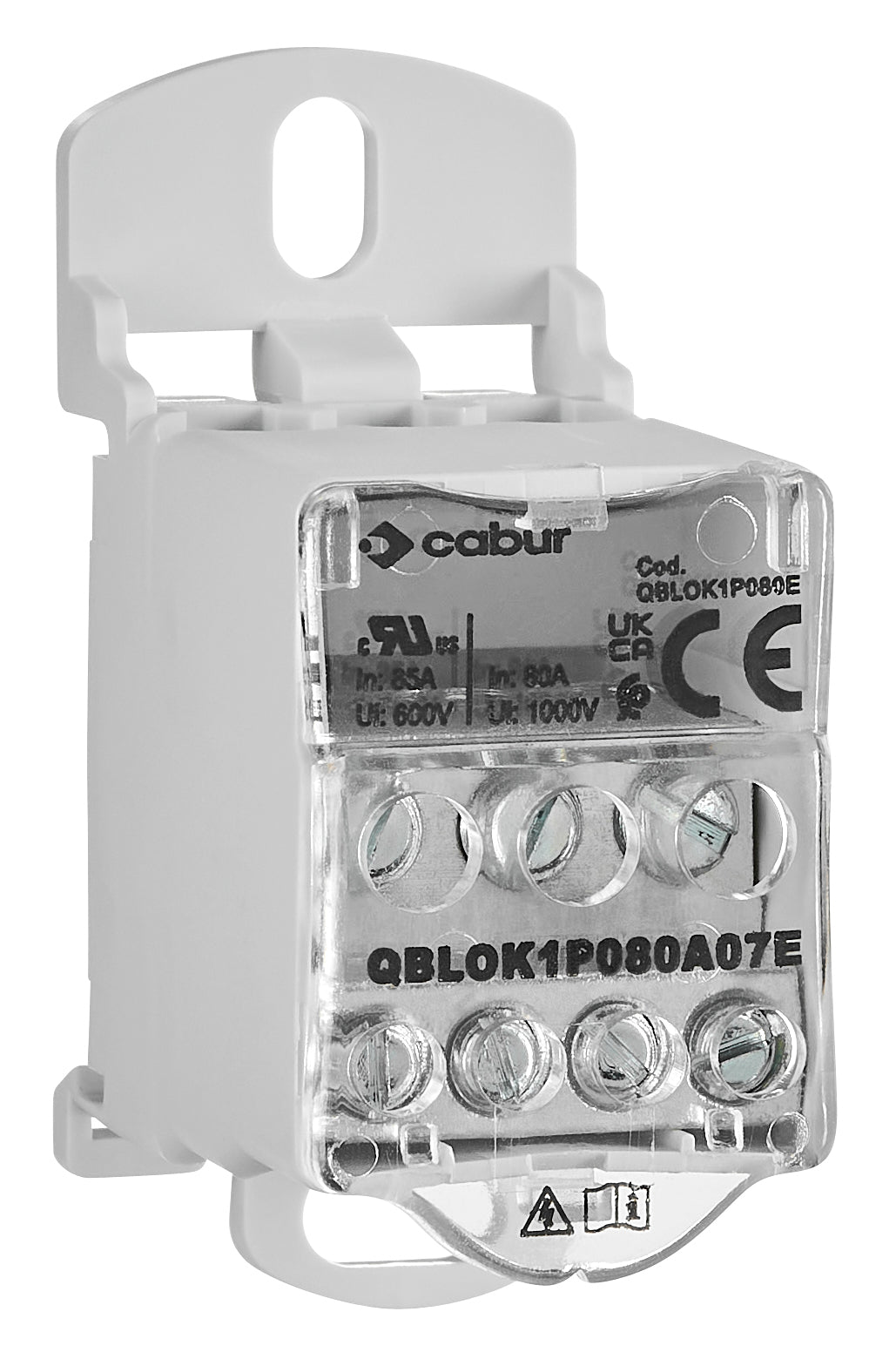 Anschlussblock, 1-polig, 80A, zu 3x16mm² ab 4x6mm²