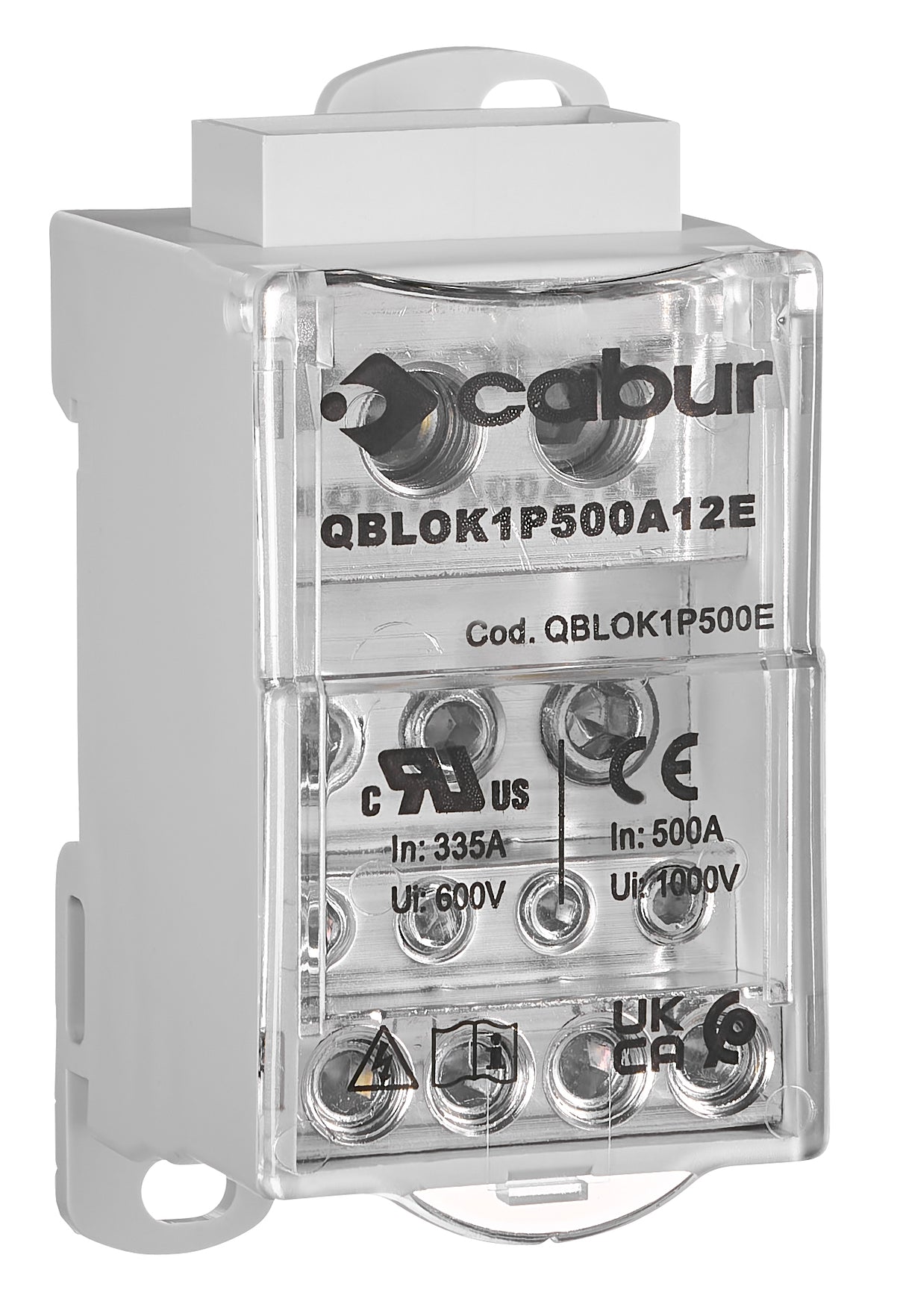 Anschlussblock, 1-polig, 500A, zu 2x35mm² ab 5x16mm²,4x10mm²