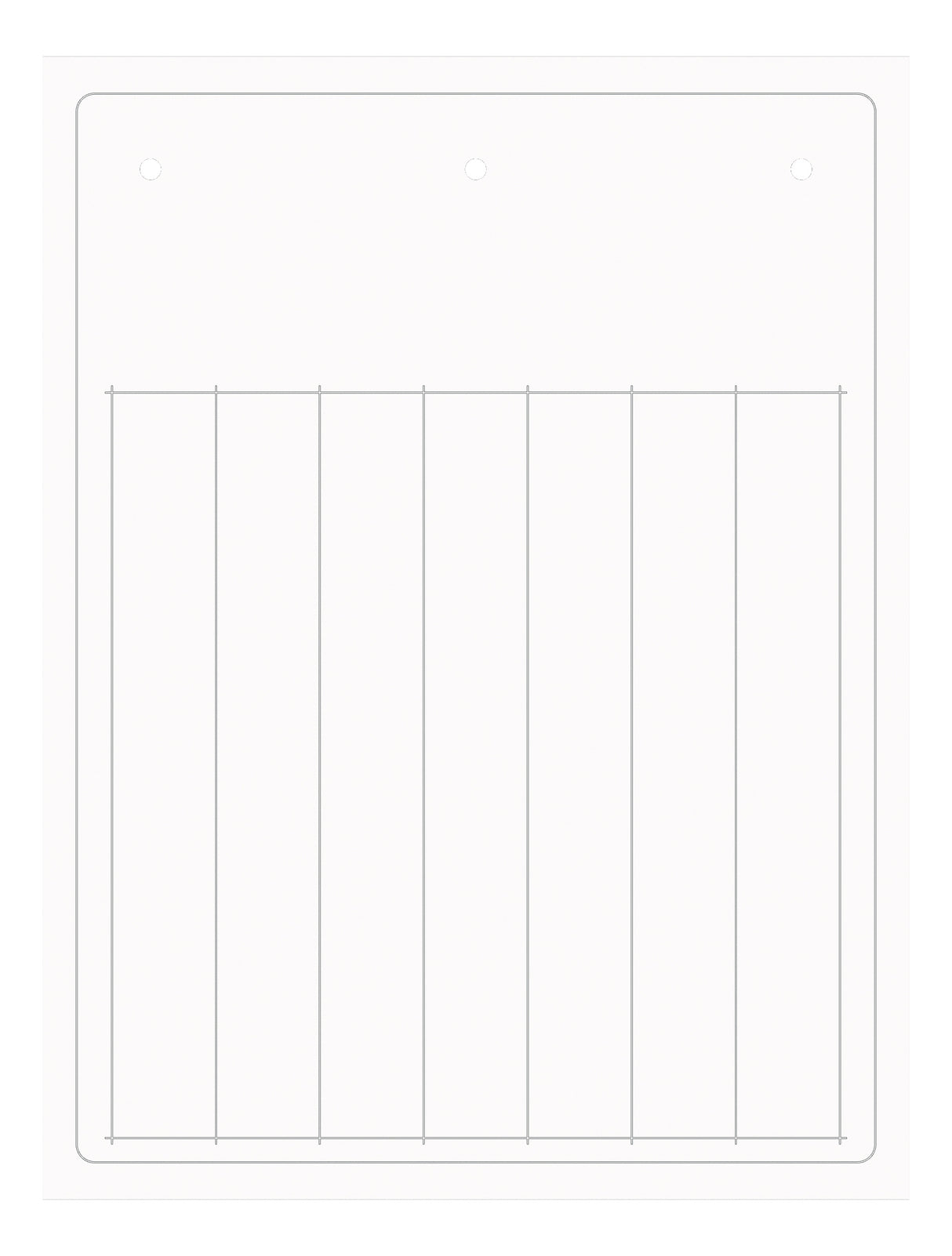 Beschriftungsstreifen PVC 15x107,5mm, weiß