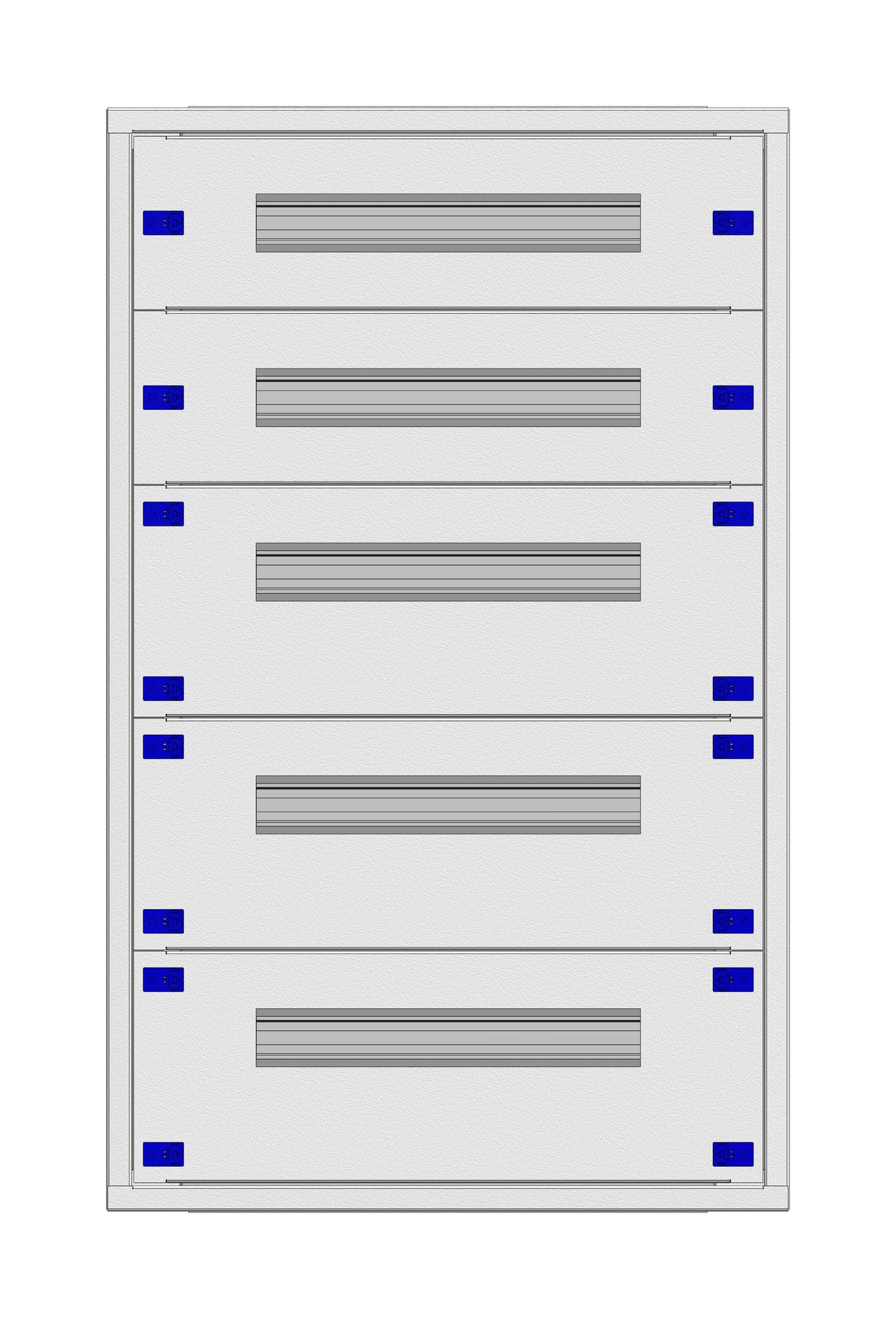 Installationsverteiler Einsatz KVN 60mm, 2-18K, 5-reihig