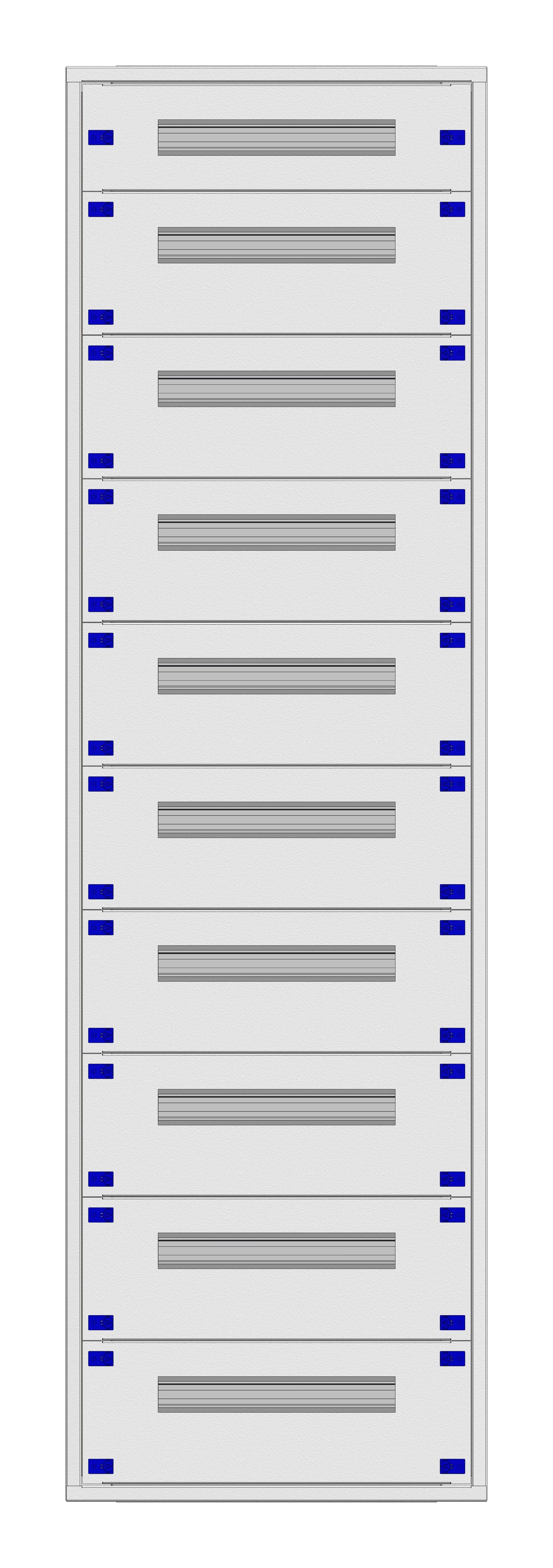 Installationsverteiler Einsatz KVN 60mm, 2-39K, 10-reihig