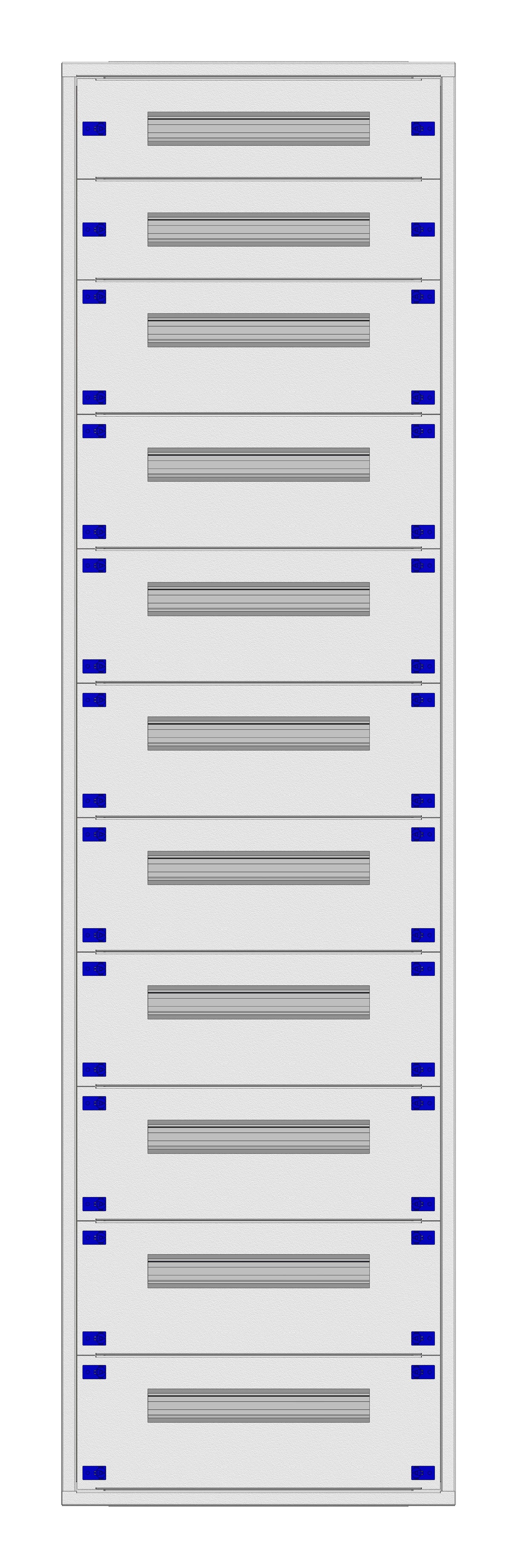 Installationsverteiler Einsatz KVN 60mm, 2-42K, 11-reihig