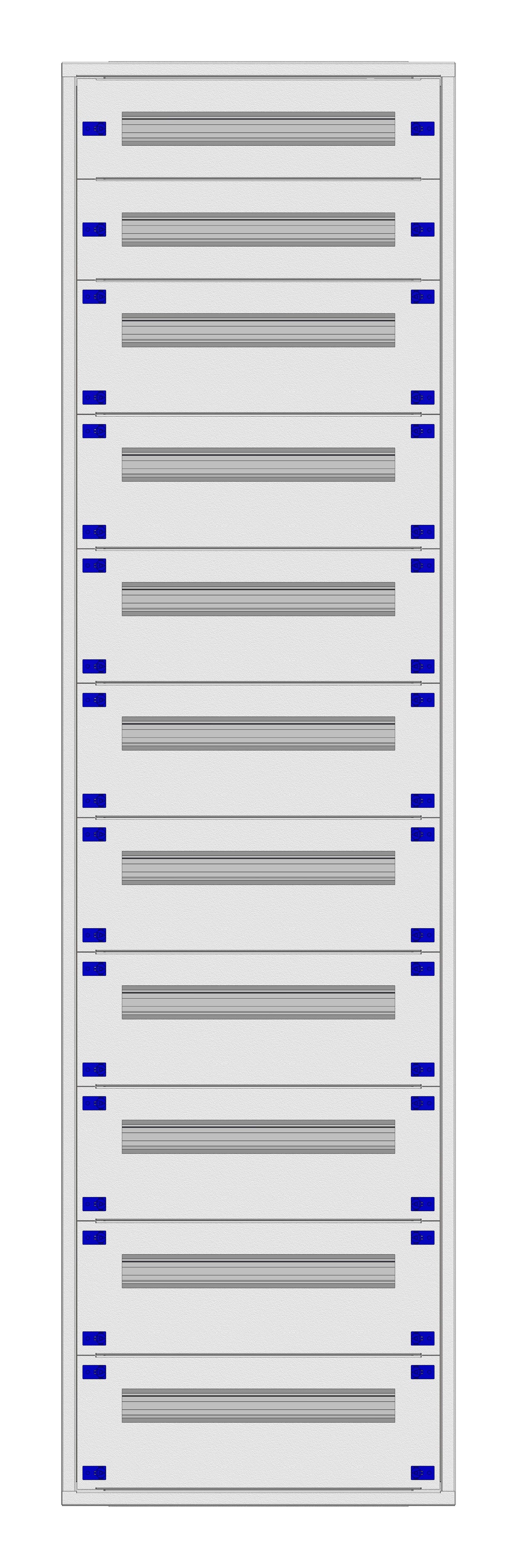 Installationsverteiler Einsatz KVN 40mm, 2-42K, 11-reihig