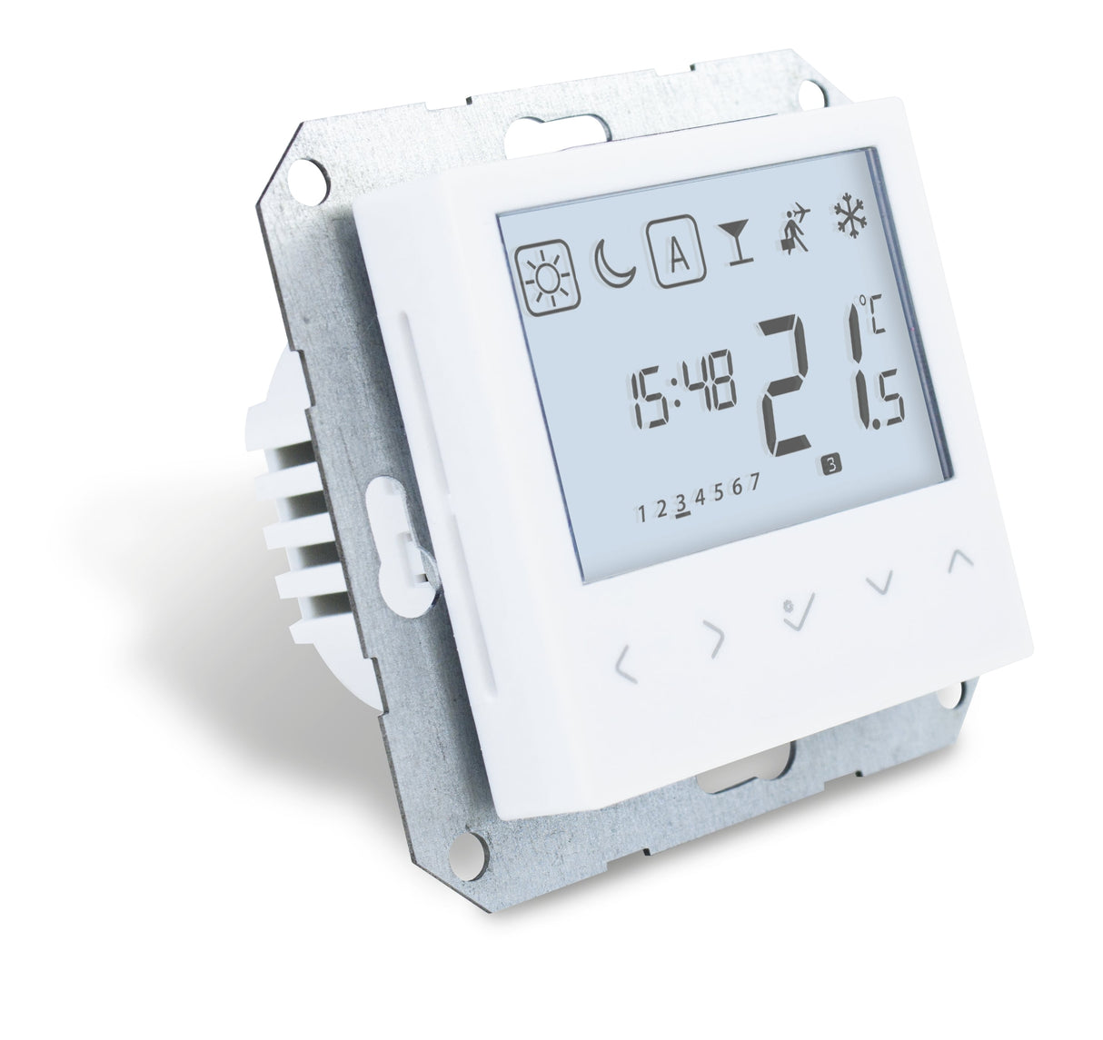 Digitaler Raumthermostat für das Schalterprogramm (55x55 mm)