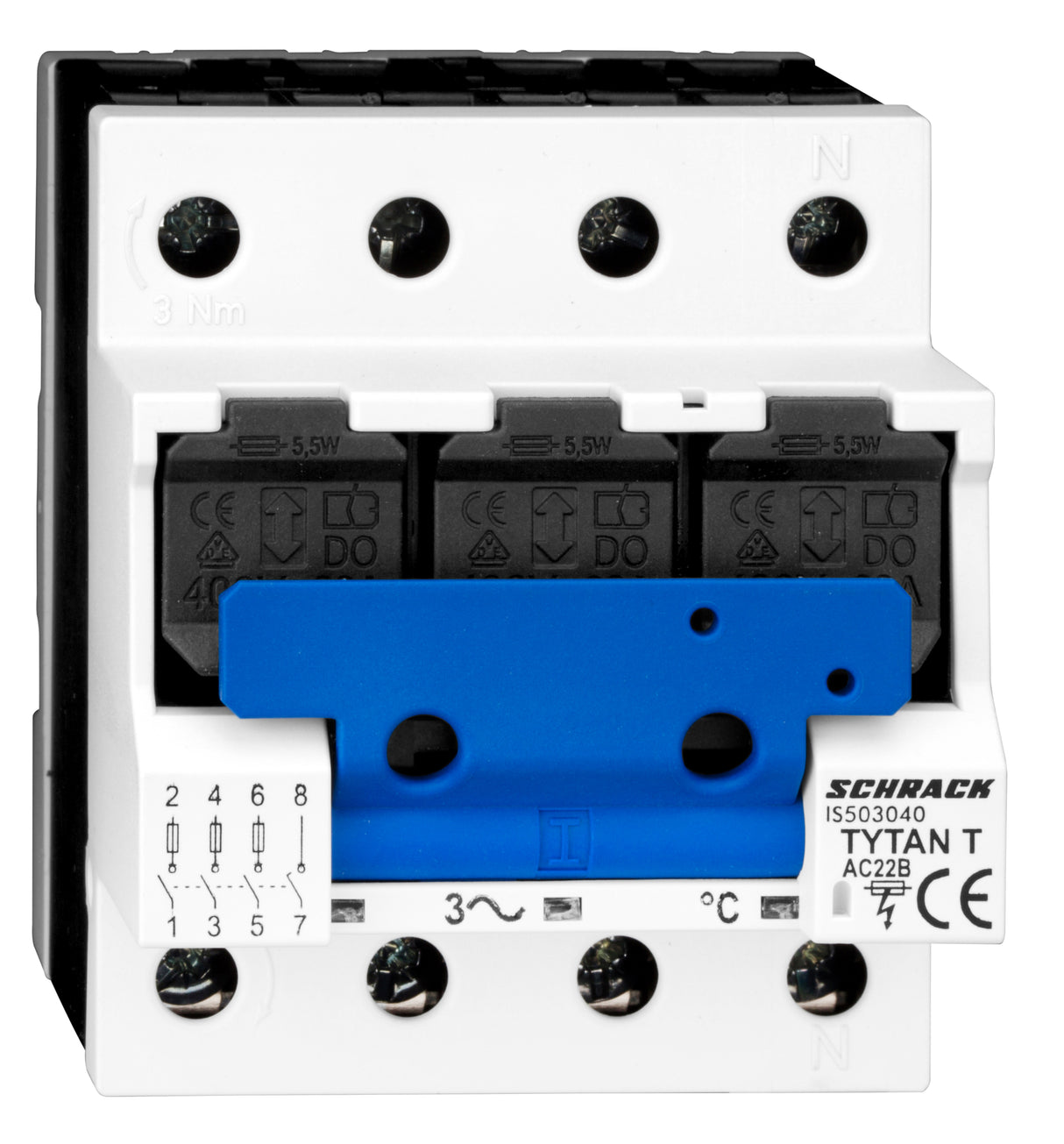 Foto: TYTAN T, D02-Lasttrennschalter, 3+N, 63A