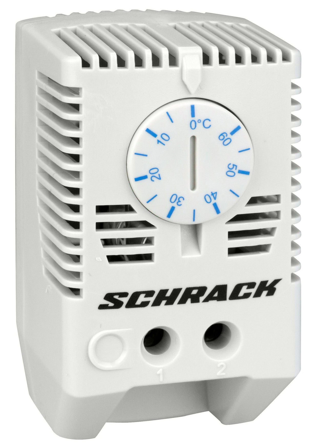 Lüftungsthermostat, 1 Schließer, blau, 0°-60°C