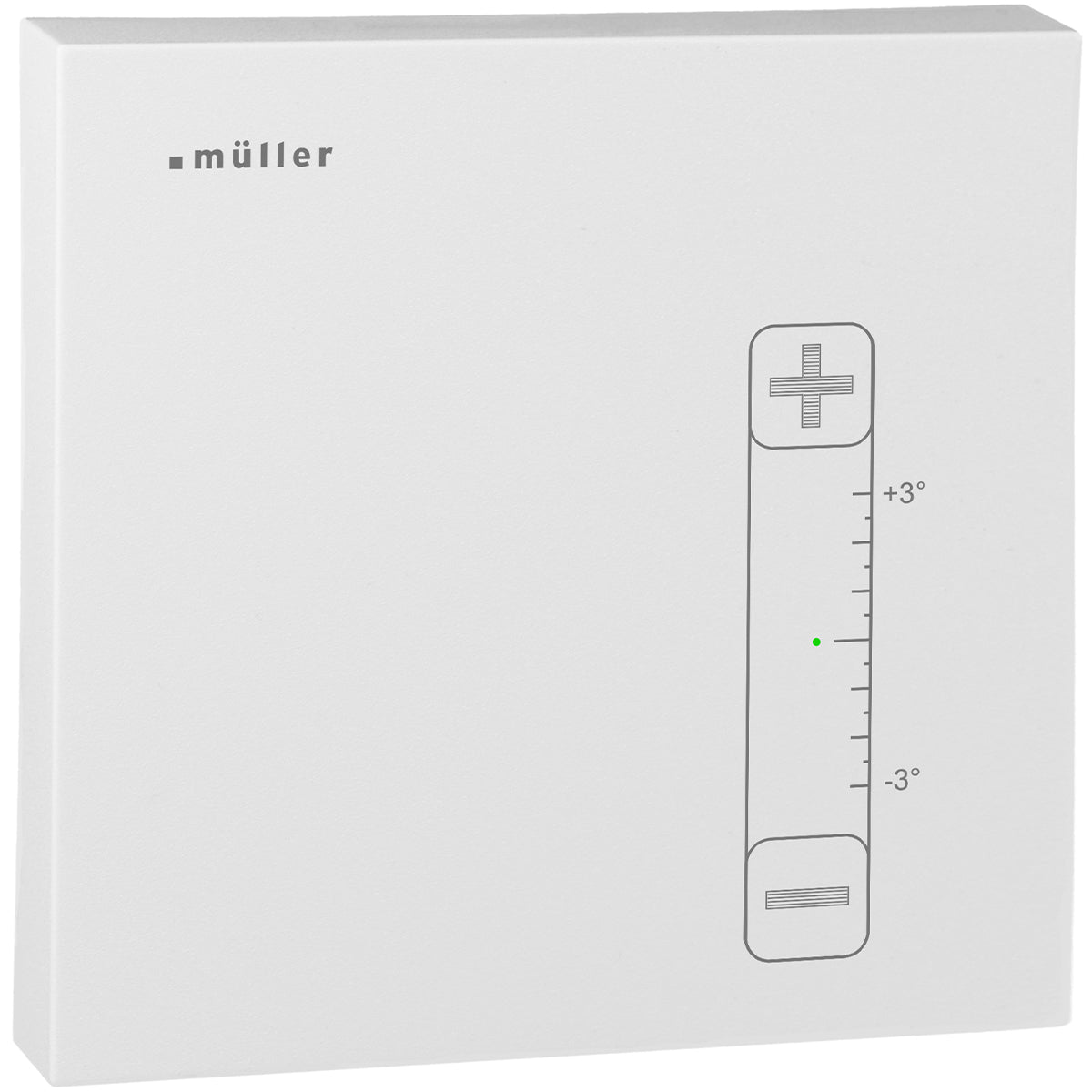 Raumthermostat, Binär/Analog, man. Temperaturverstellung, ws