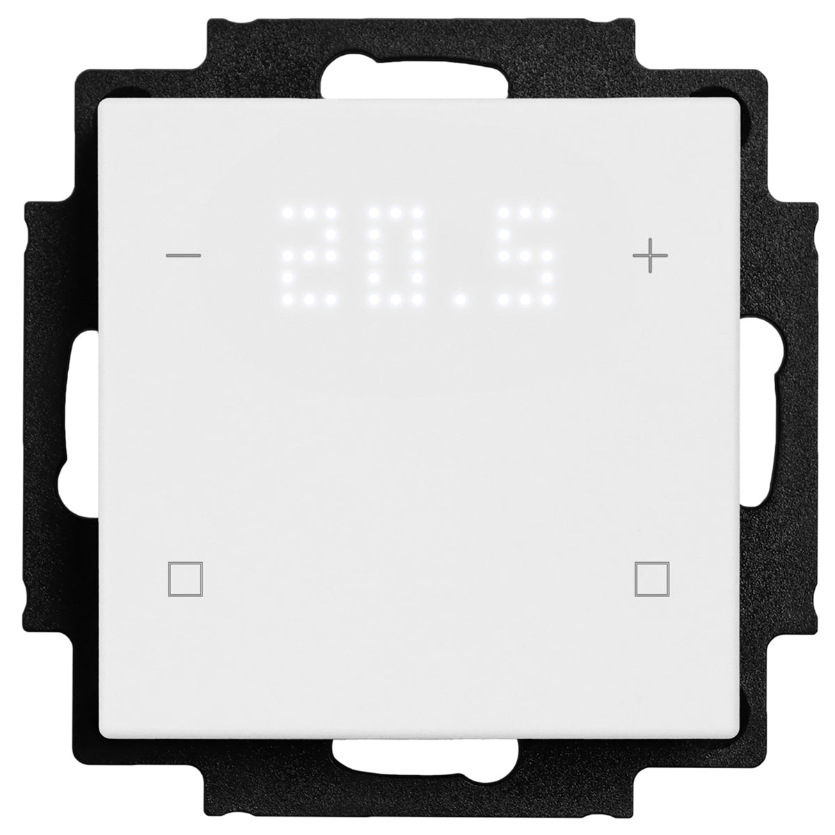 Tastsensor 1-fach, Raumthermostat mit Anzeige, weiß