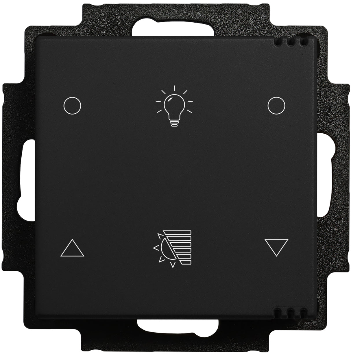 Tastsensor 2-fach, Raumklimasensor CO2-Sensor mit Icons,sw