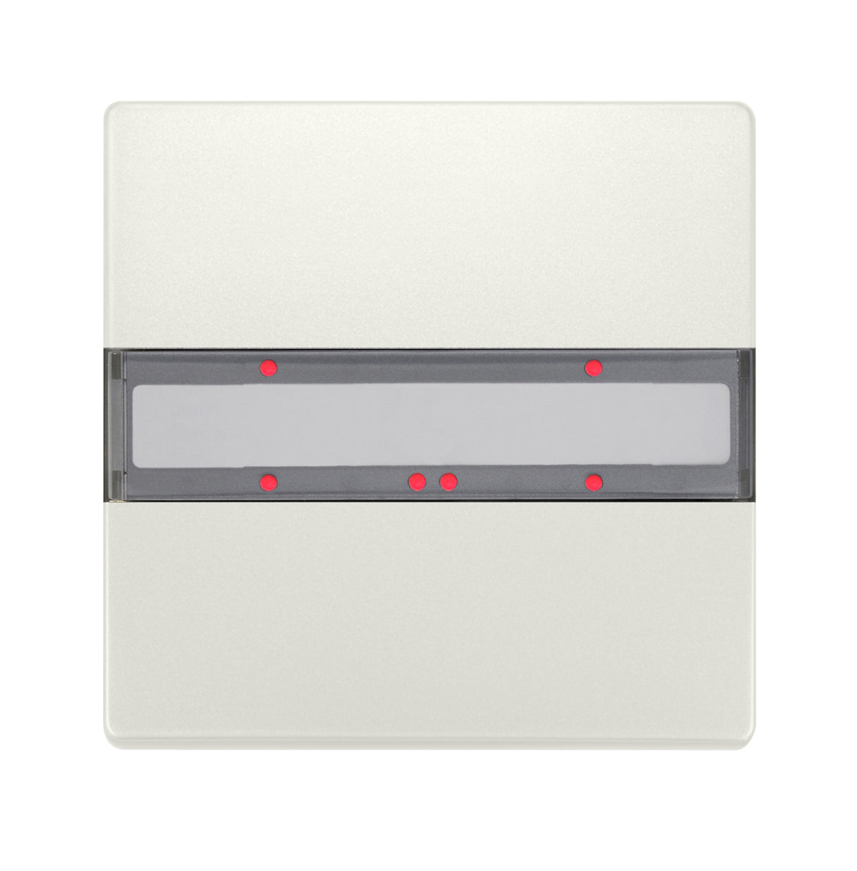 Taster 1-fach mit Status-LED, DELTA style, titanweiß