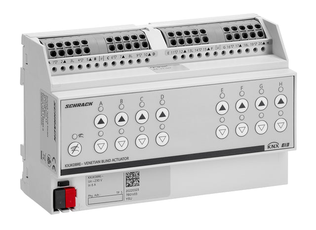 Foto: KNX Jalousieaktor, 8x230VAC, 6A, mit Endlagenerkennung