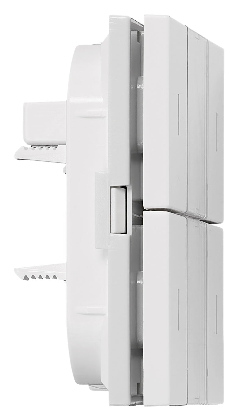 KNX Tastsensor 2-fach mit Status-LED, Weiß
