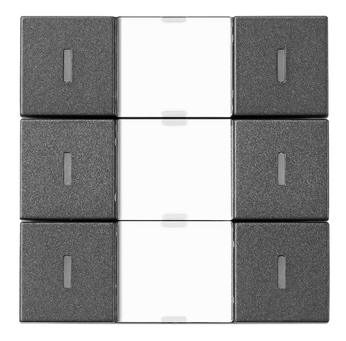 KNX Tastsensor 3-fach mit Status-LED, Anthrazit