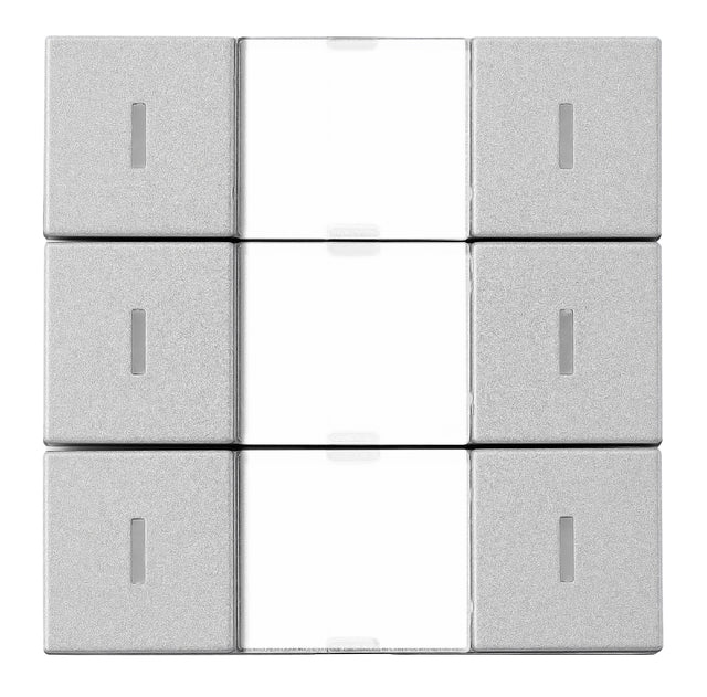 Foto: KNX Tastsensor 3-fach mit Status-LED, Silber