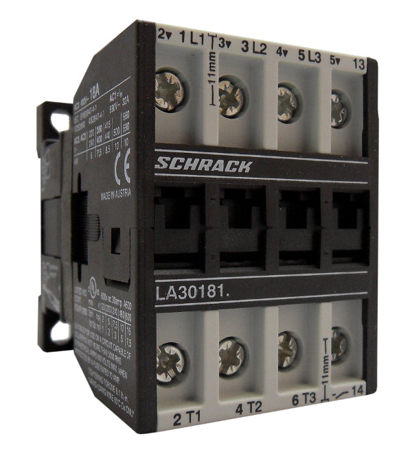Leistungsschütz, 7,5kW, 18A AC3, 32A AC1, 3polig, 1S, 24VAC