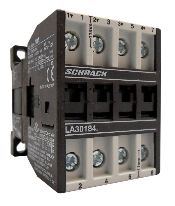 Leistungsschütz, 7,5kW, 18A AC3, 32A AC1, 4polig, 230VAC