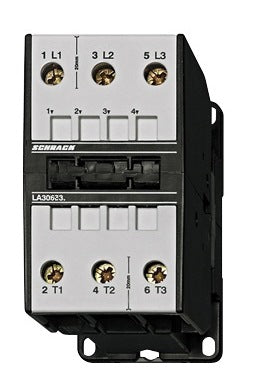 Leistungsschütz, 30kW, 62A AC3, 120A AC1, 3polig, 24VAC