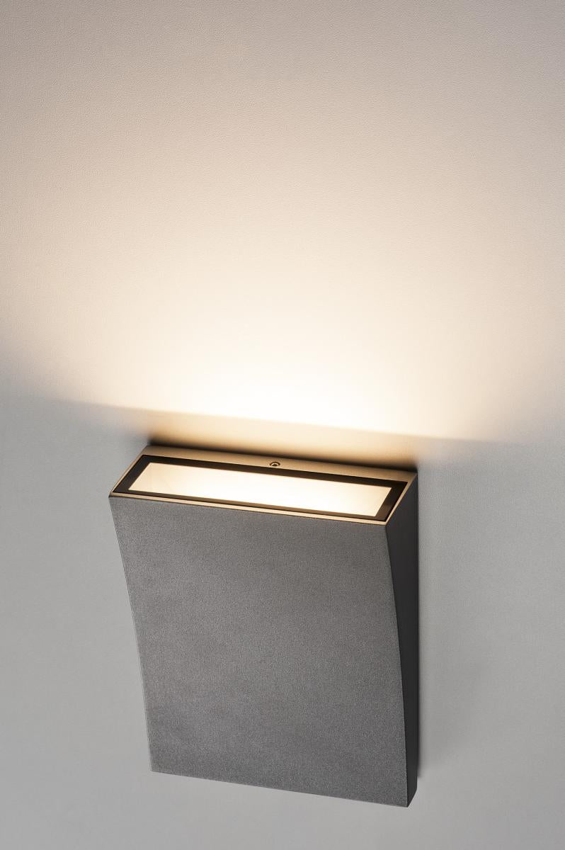 DELWA WIDE LED, 3000K, 100°, anthrazit, IP44