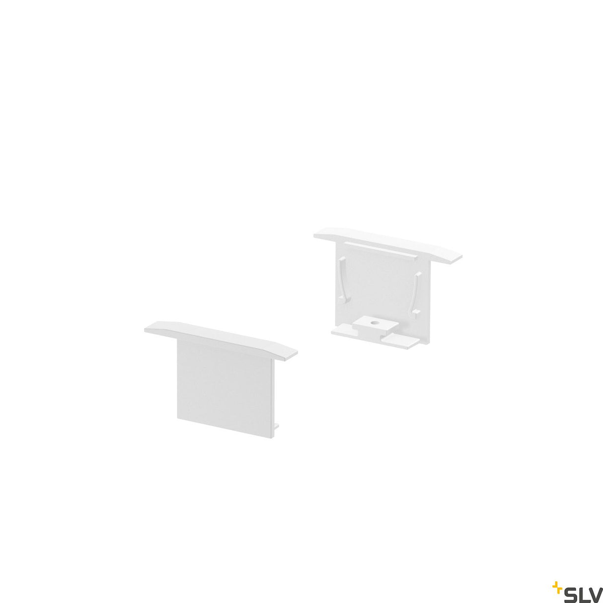 GRAZIA 20 Einbau,Profil Endkappen, 2 Stk., weiß