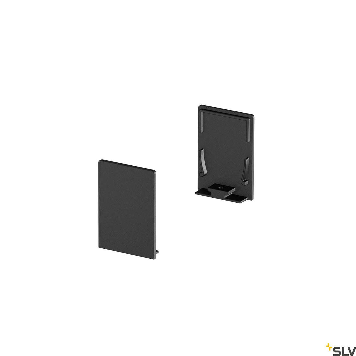 GRAZIA 20 Endkappe standard,2Stk,schwarz,hohe Ausführung