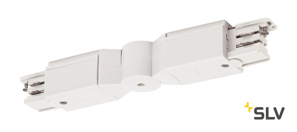 Flexverbinder für S-TRACK 3Ph. Schiene, weiß