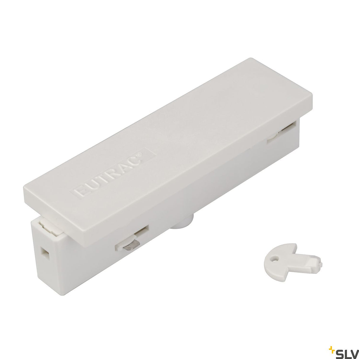 EUTRAC Mitteleinspeiser für 3-Phasenschiene, weiß, RAL 9016
