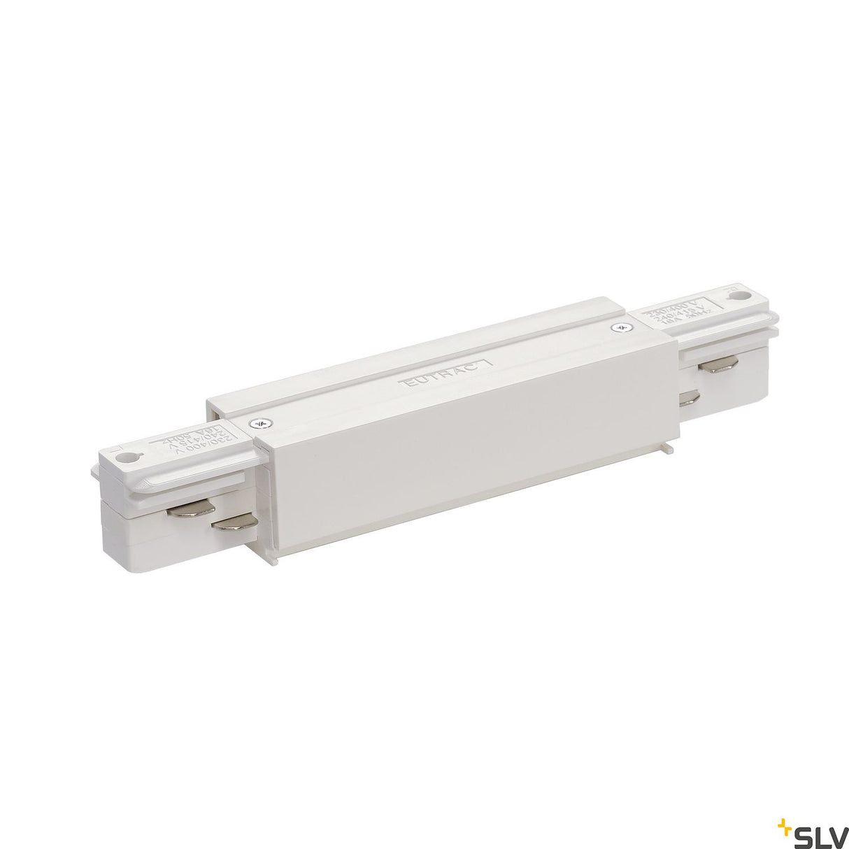 EUTRAC Längsverbinder mit Einspeisemöglichkeit, weiß, 9016