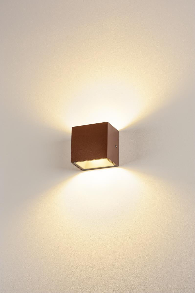 SITRA CUBE WL, rost farbend, IP65, 3000K, 10W