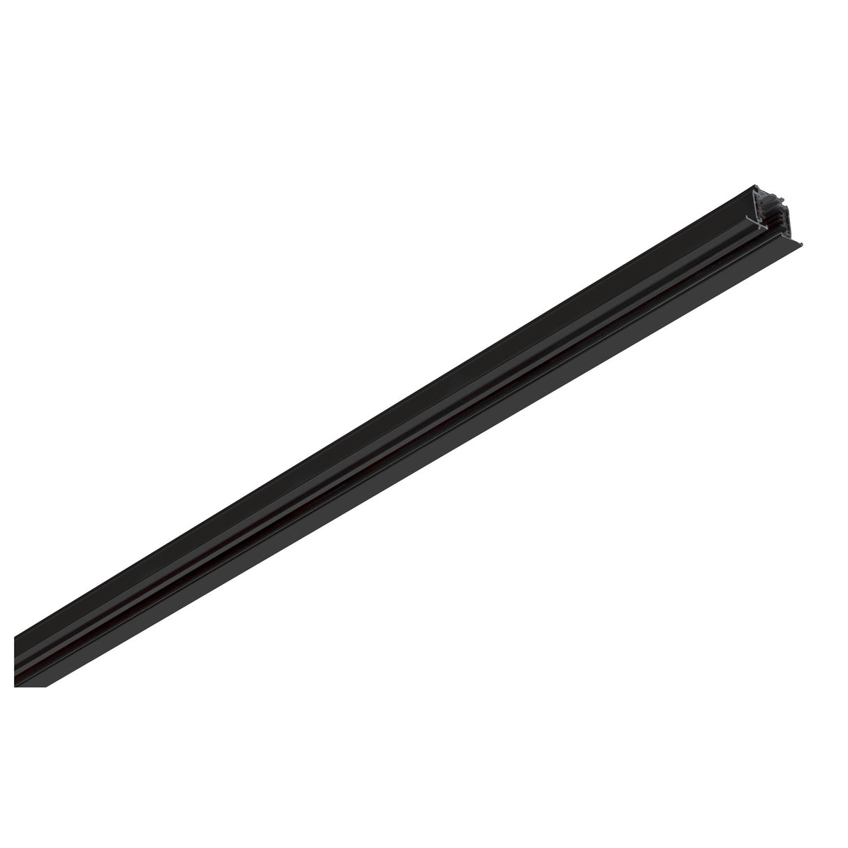 S-TRACK 3-Phasen-Einbauschiene, 3m, schwarz, DALI