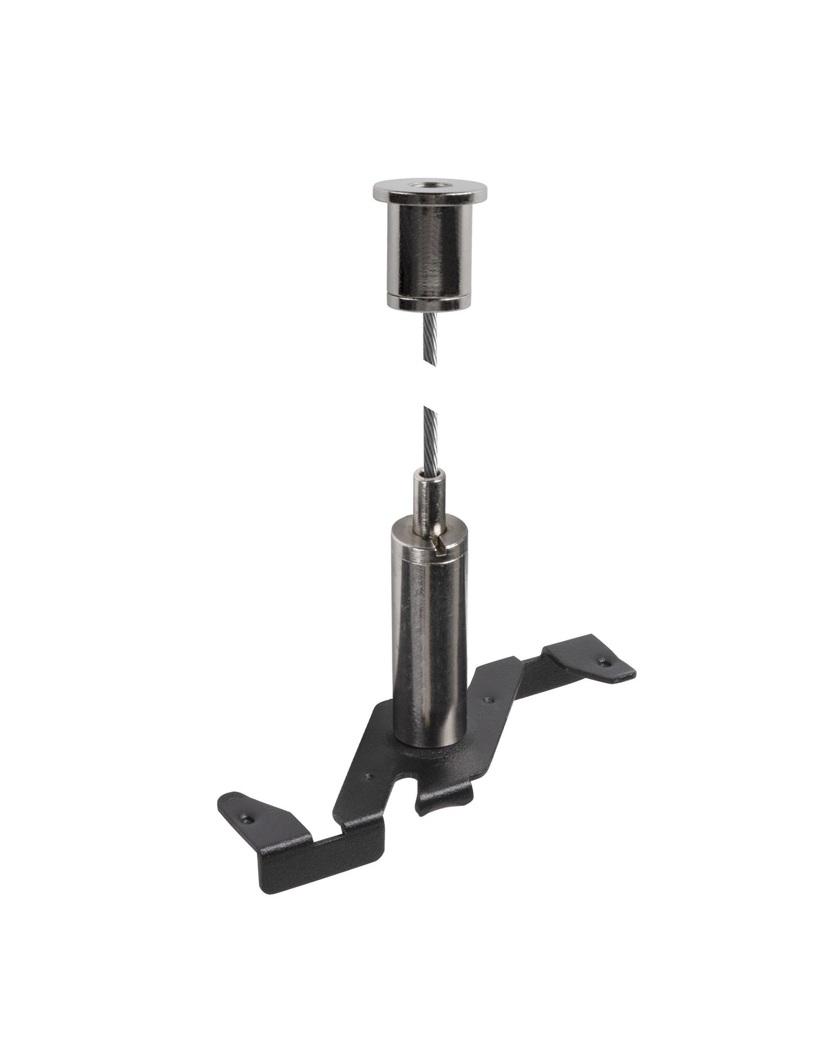 3m Drahtseil Pendelabhängung, 48V TRACK, schwarz