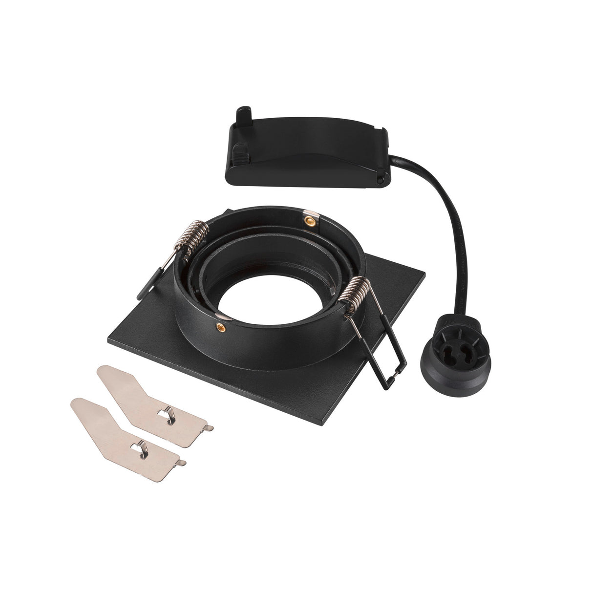 NEW TRIA 75, quadratisch, max. 10W GU10, schwarz