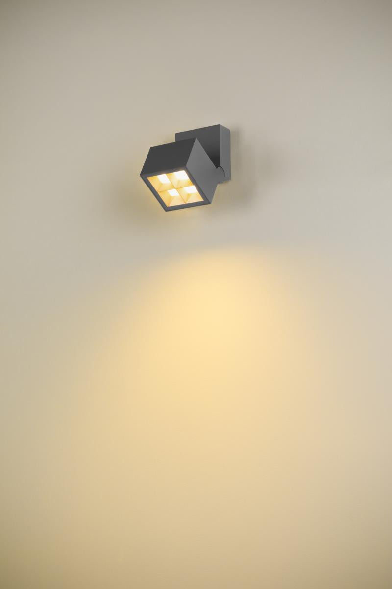 S-CUBE, 2700/3000K, 15W, PHASE, 80°, anthrazit