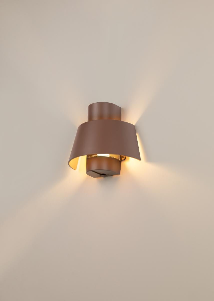 PHOTONI, Wandaufbauleuchte, konisch, 1x max. 13W, E27, rost