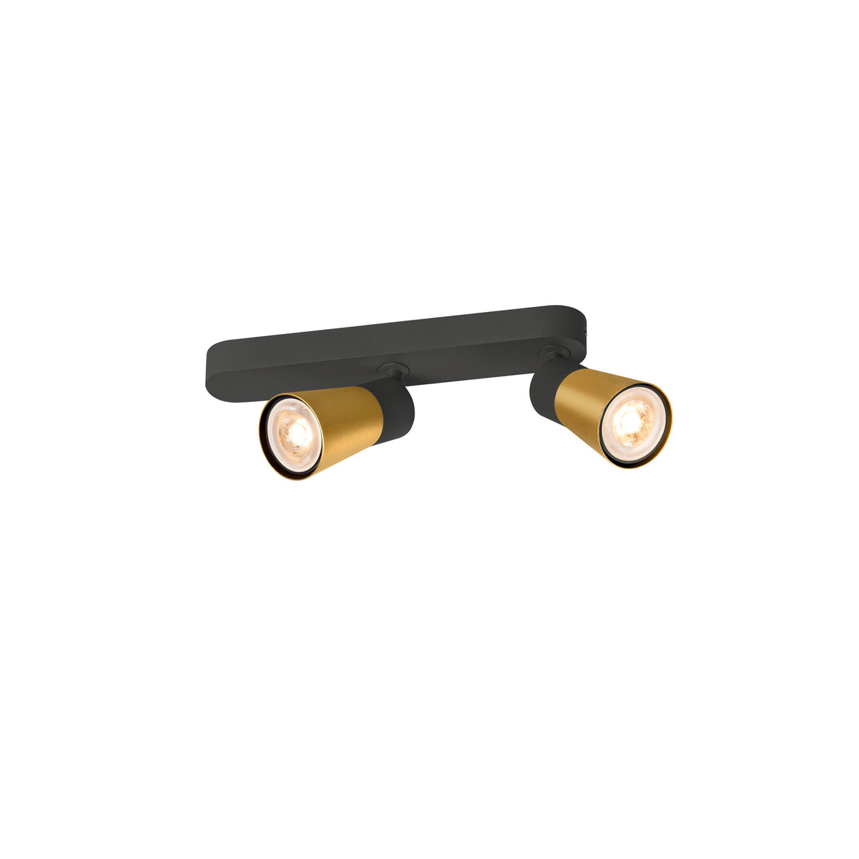 PURI 2.0 Coneasymmetrisch max. 2x 6W GU10 schwarz / gold