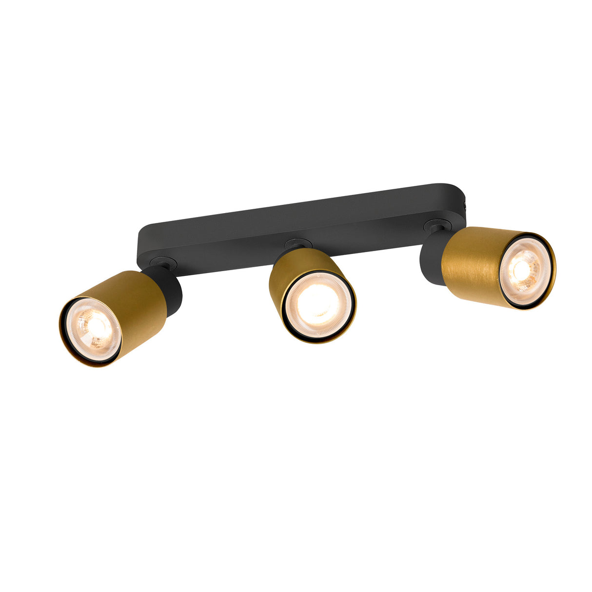 PURI 2.0 Tube long max. 3x 6W GU10 schwarz / gold